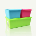 HYYX Wholesale durable reusable plastic stacked moving storage boxs with attached lids